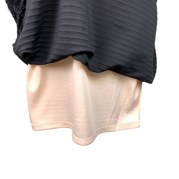 Sangria Women's 14 Black Lace Pink Lined Midi Bodycon Sheath Dress NWT - Picture 11 of 16